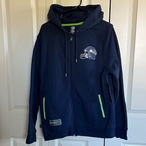 Men's Navy Blue Zip-Up Sweater